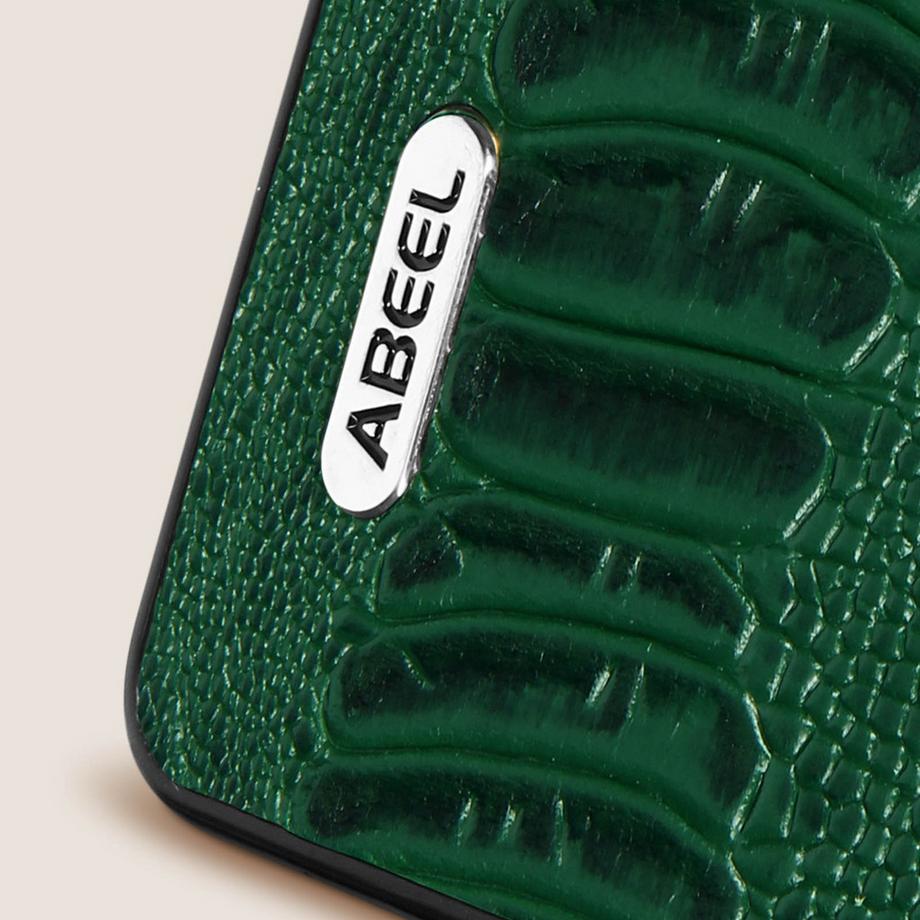 Avizar  Coque Cuir Serpent Z Fold 5 Vert foncé 