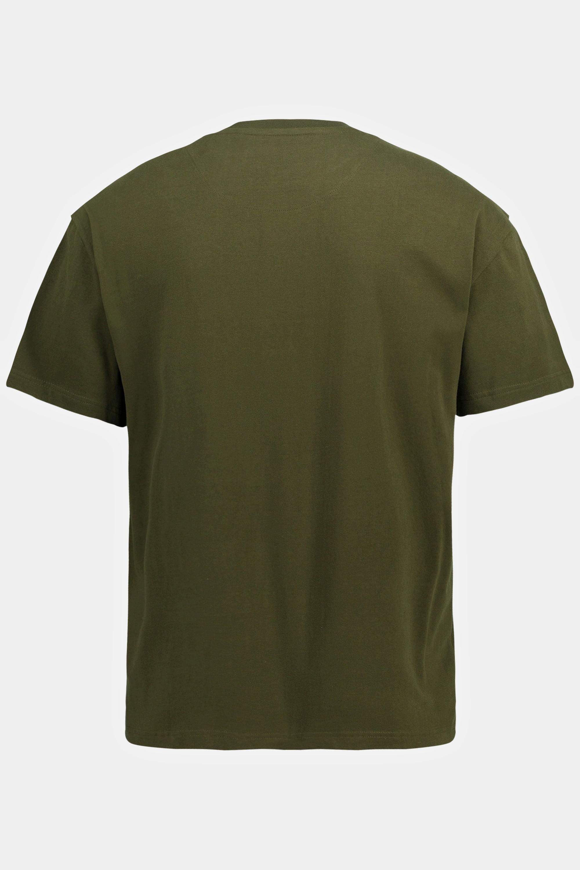 Sthuge  T-shirt STHUGE con taglio oversize, stampa in stile college e mezze maniche verde abete 