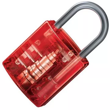 Kidzla Baukasten Riesiges Transparentes Vorhängeschloss 15 cm