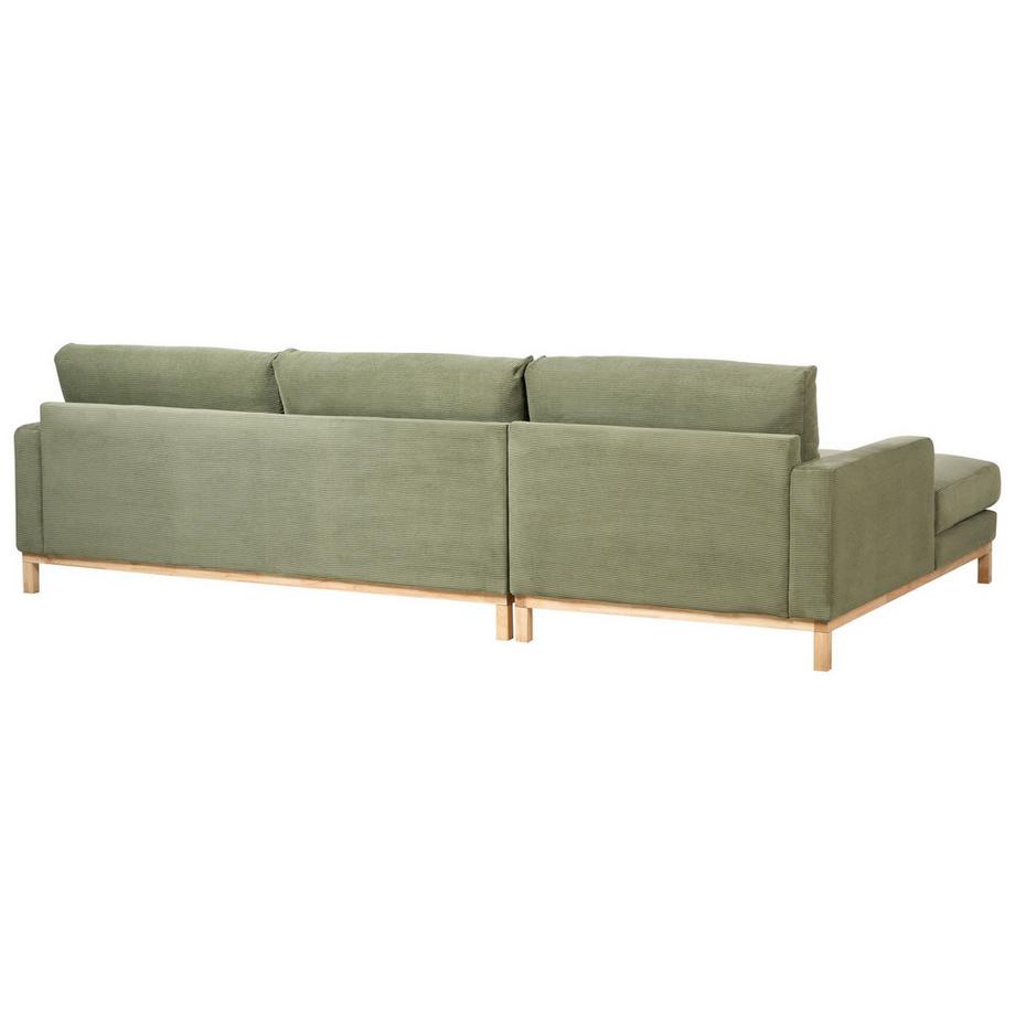Beliani Rechtsseitiges Ecksofa aus Cord Modern SIGGARD  