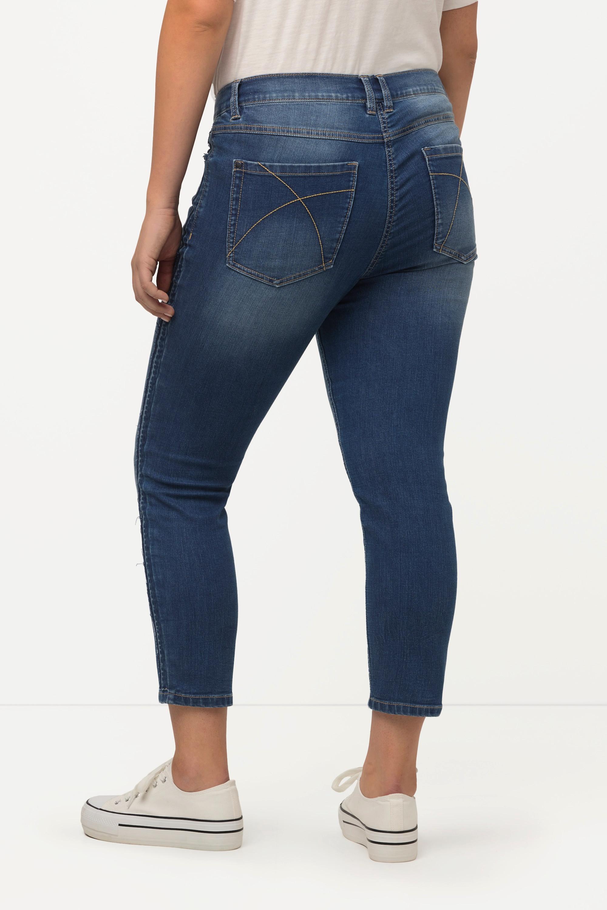 Ulla Popken  Jean Sarah, jambes étroites, taille haute, matière recyclée 