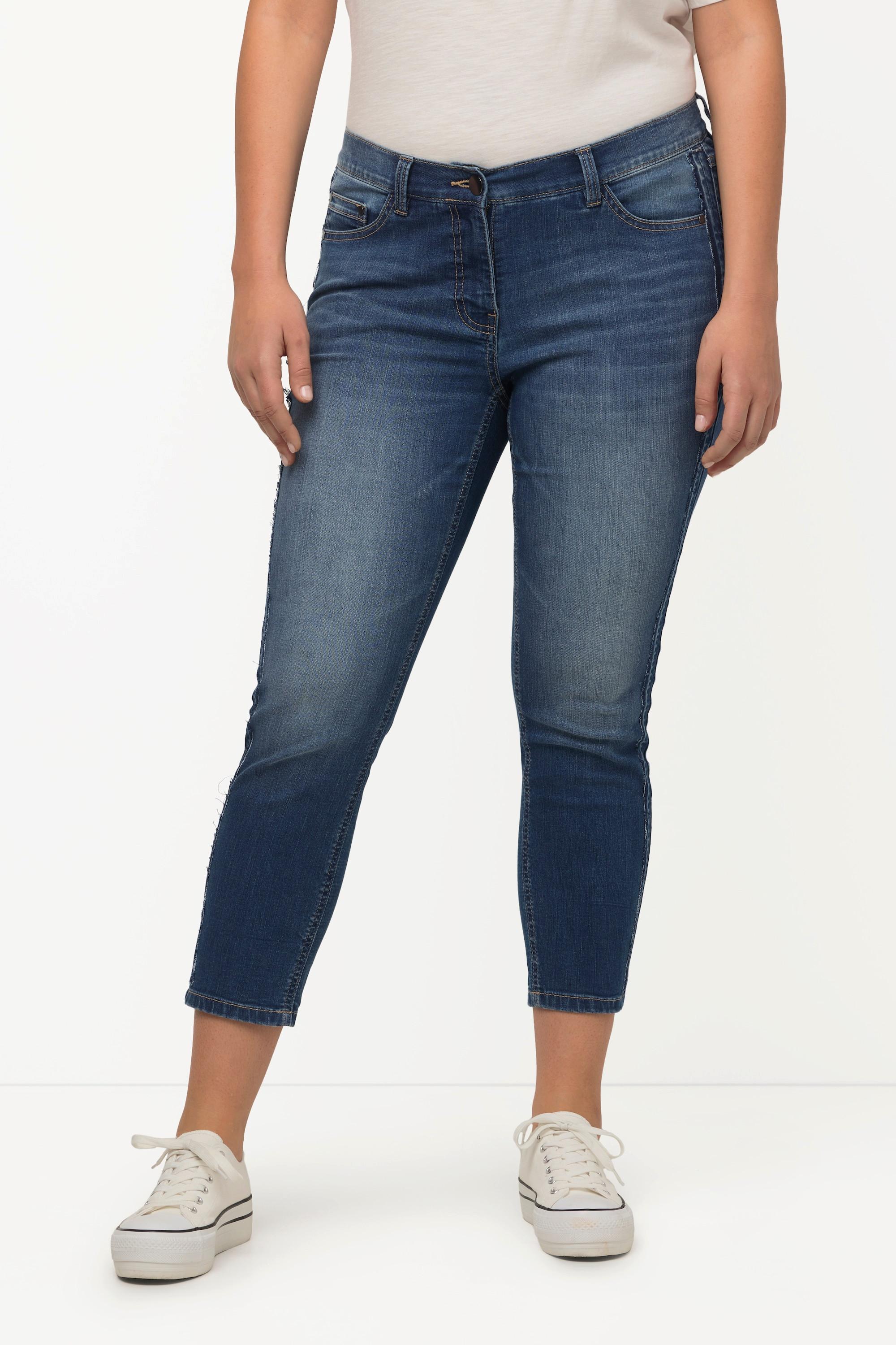 Ulla Popken  Jean Sarah, jambes étroites, taille haute, matière recyclée 