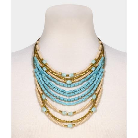 Joe Browns  Collier Superposé en Perles Turquoise 