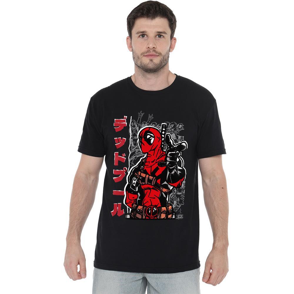Deadpool Bedrucktes Kurzarm T-Shirt  
