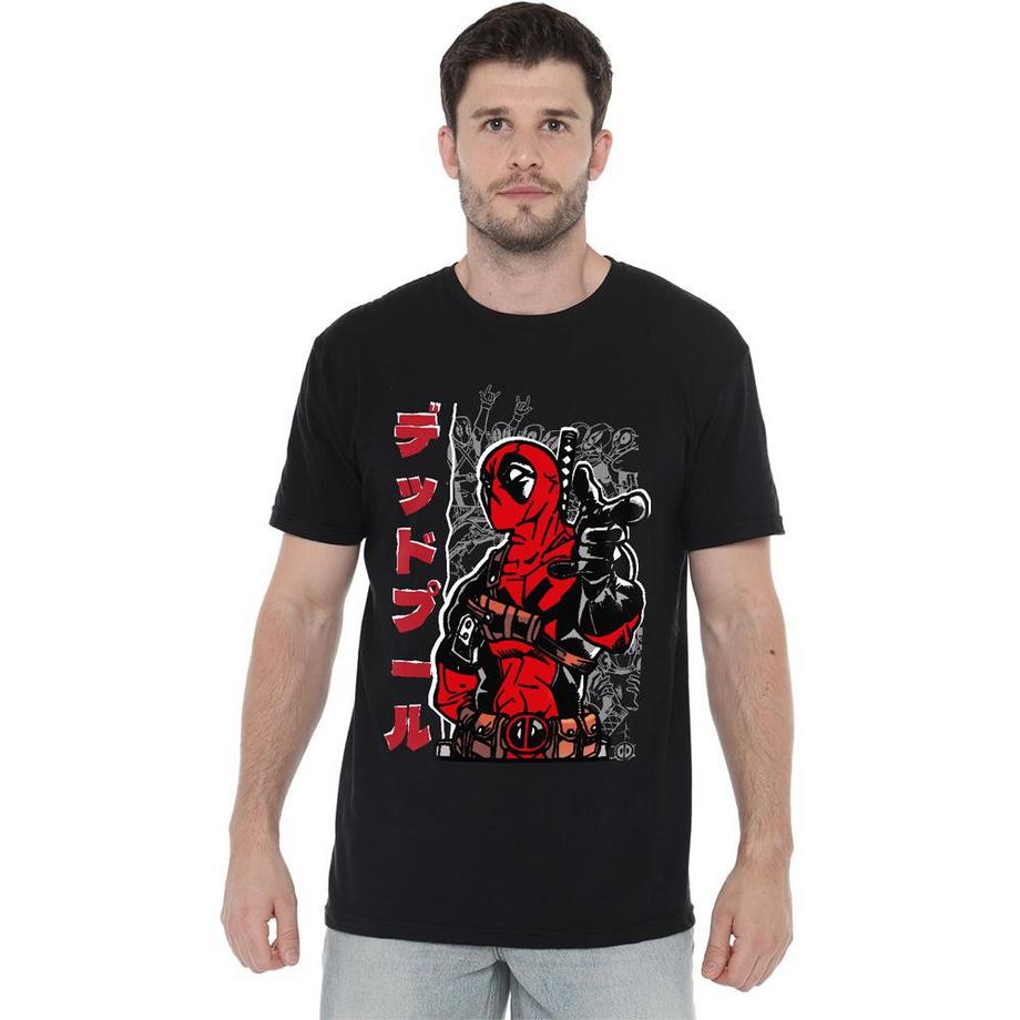 Deadpool T-Shirt Stampa Grafica Maniche Corte  