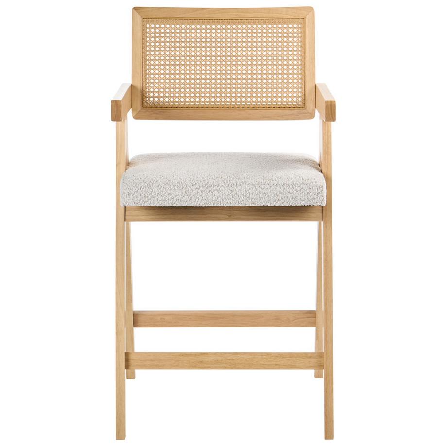 Beliani Lot de 2 chaises de bar en Bois d'hévéa  AVA  