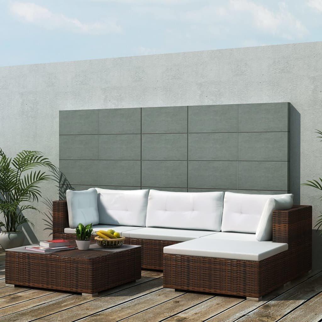 VidaXL Garten sofagarnitur poly-rattan  