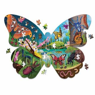 mudpuppy  Shaped Puzzle, Bugs & Butterflies 300 pcs, Mudpuppy 