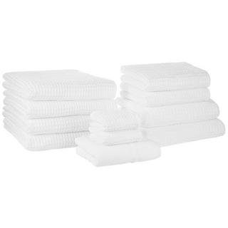 Beliani Lot de 11 serviettes en Coton AREORA  