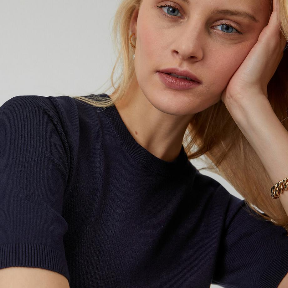 La Redoute Collections Kurzärmeliger Pullover  