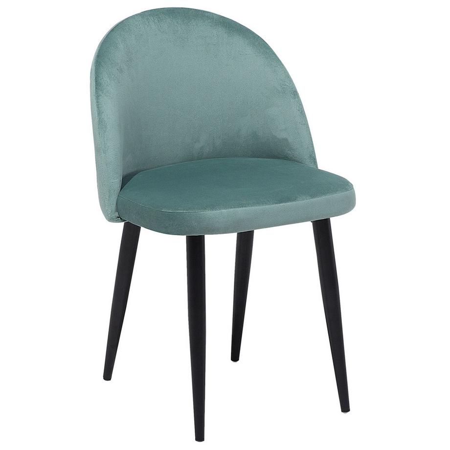 Beliani Set di 2 sedie da pranzo en Velluto Retrò VISALIA  