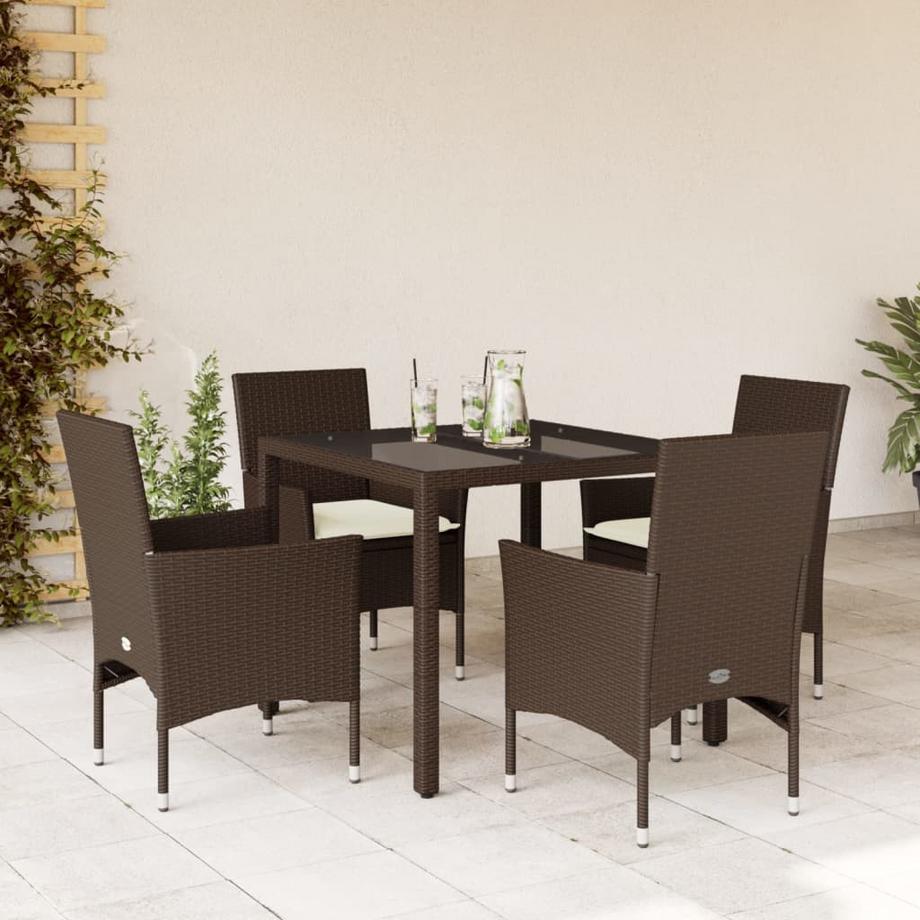VidaXL set da pranzo da giardino Polirattan  