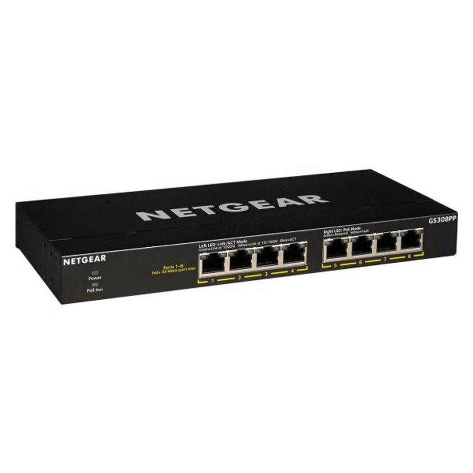 8-Port Gb PoE+ Flex Switch fanless