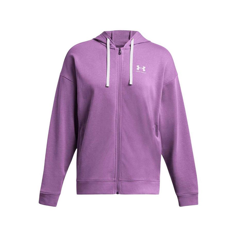 Rival Terry Felpa Con Cappuccio E Zip Intera Oversize