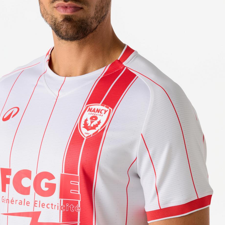 KIPSTA  Offizielles AS Nancy Lorraine Erwachsenen-Heimtrikot weiss Saison 26/27 