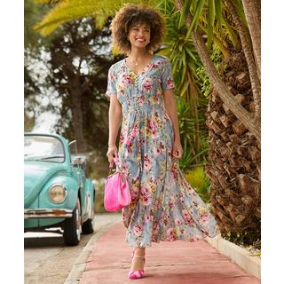 Joe Browns  PETITE Hochgeschlossenes Boho-Bordüren-Maxikleid 