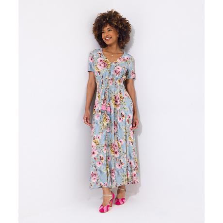 Joe Browns  PETITE Hochgeschlossenes Boho-Bordüren-Maxikleid 