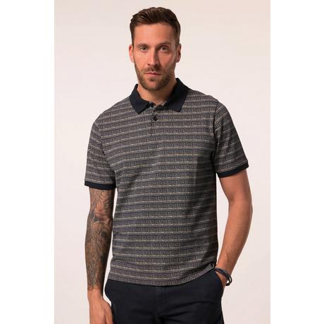JP1880 Piqué Halbarm Alloverprint Poloshirt  