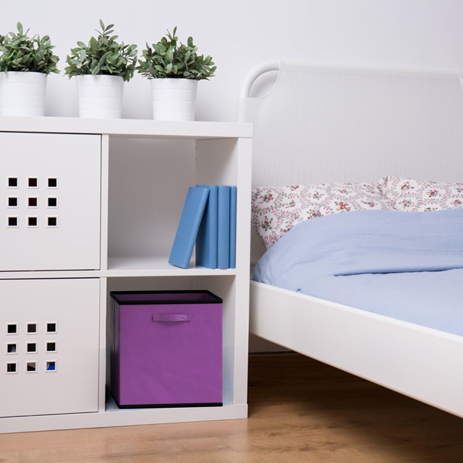 Intirilife Intirilife 6x Boîte de rangement en tissu pliable  