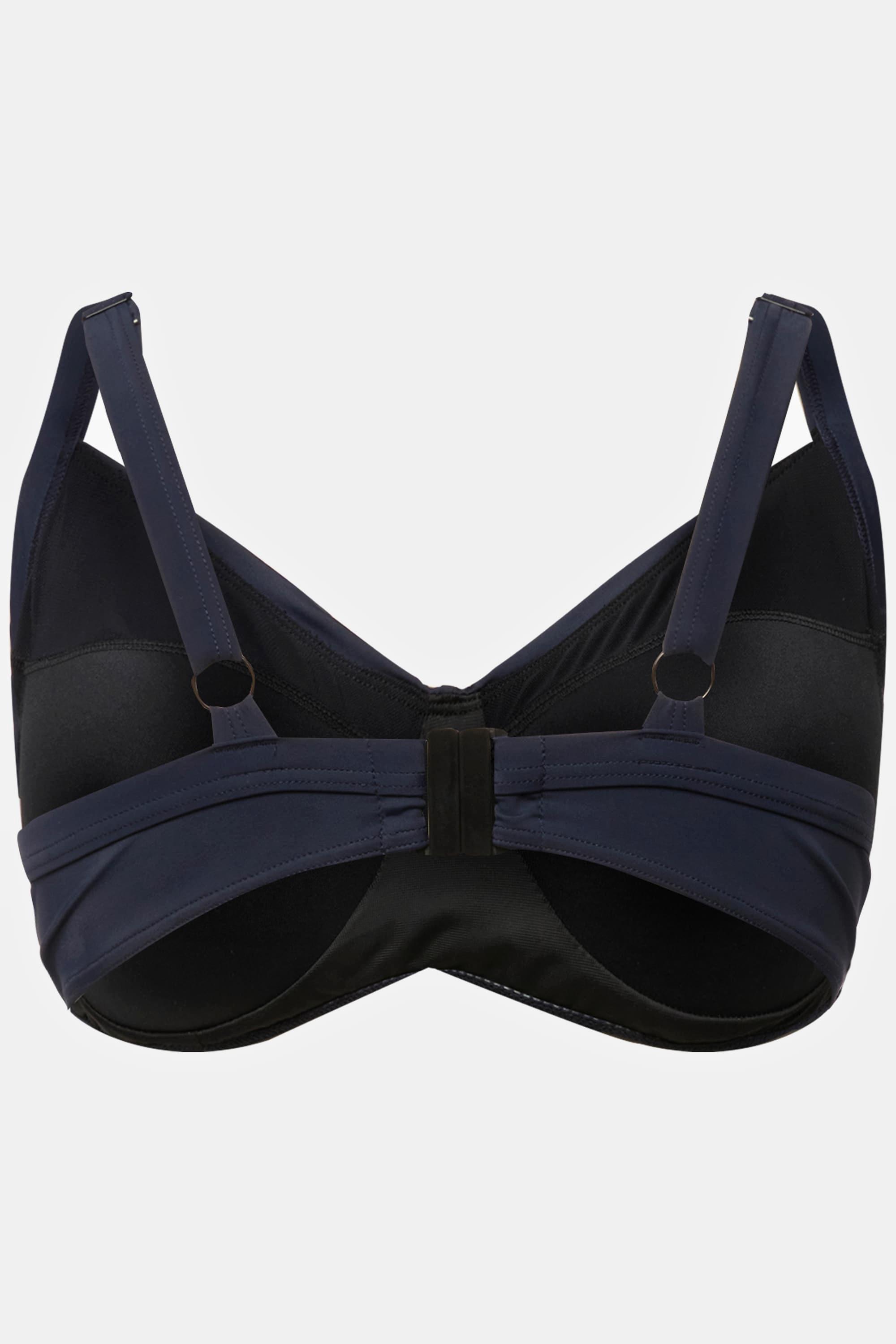 Ulla Popken  Bikini-Top, Drapierung, Softcups, Träger verstellbar 