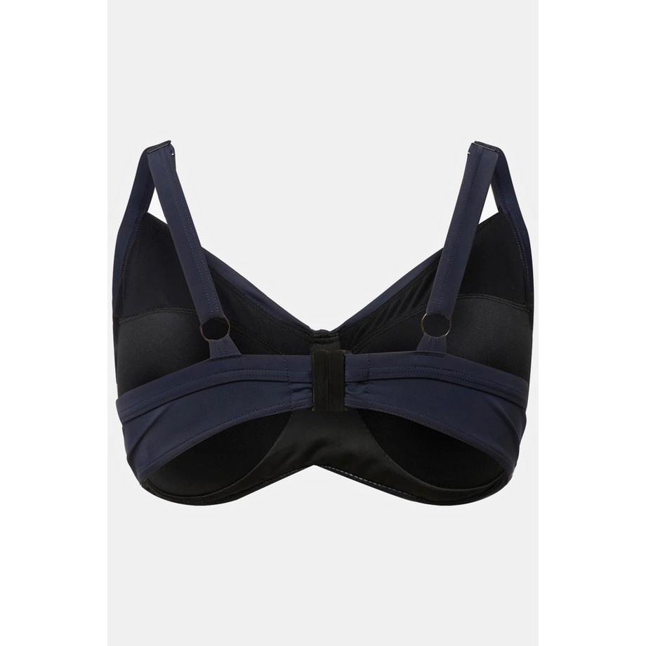 Ulla Popken Bikini Top Drapierung Softcups Verstellbare Träger  
