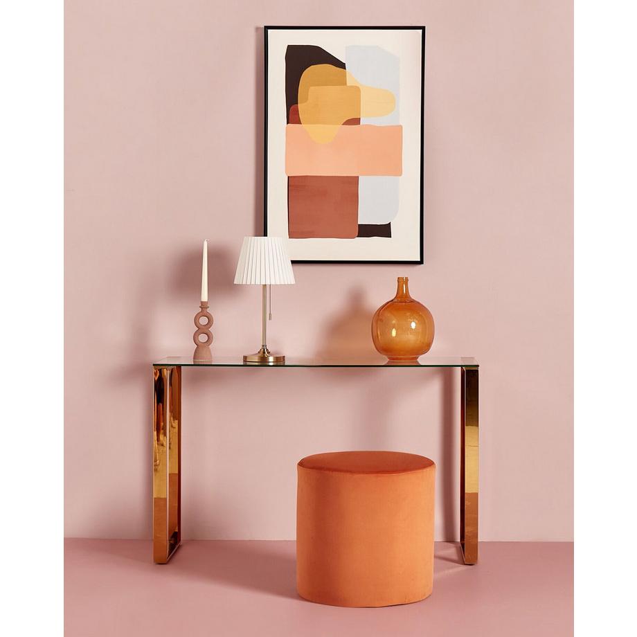 Beliani Console en Verre de sécurité Glamour TILON  