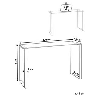 Beliani Konsolentisch aus Sicherheitsglas Glamourös TILON  