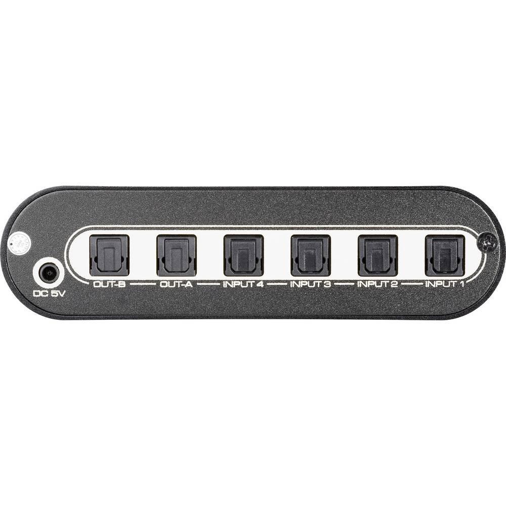 SpeaKa Professional  Commutateur matriciel Toslink 4 ports 4 x 2 