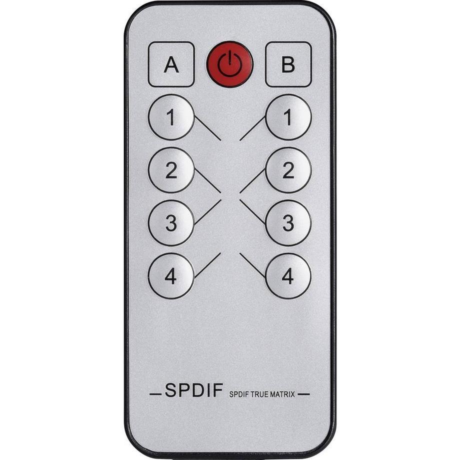 SpeaKa Professional  Toslink-Matrix-Switch 4 x 2 