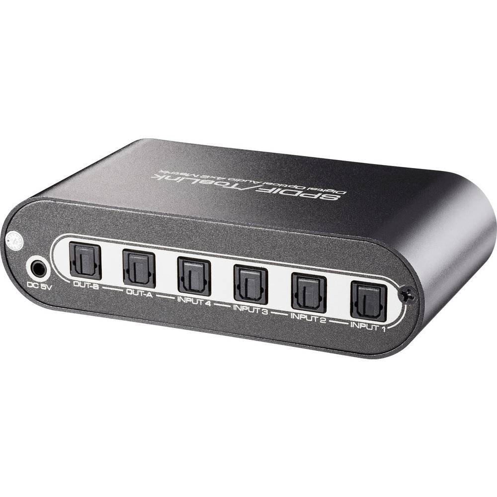 SpeaKa Professional  Commutateur matriciel Toslink 4 ports 4 x 2 