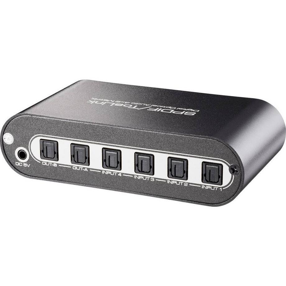SpeaKa Professional  Toslink-Matrix-Switch 4 x 2 