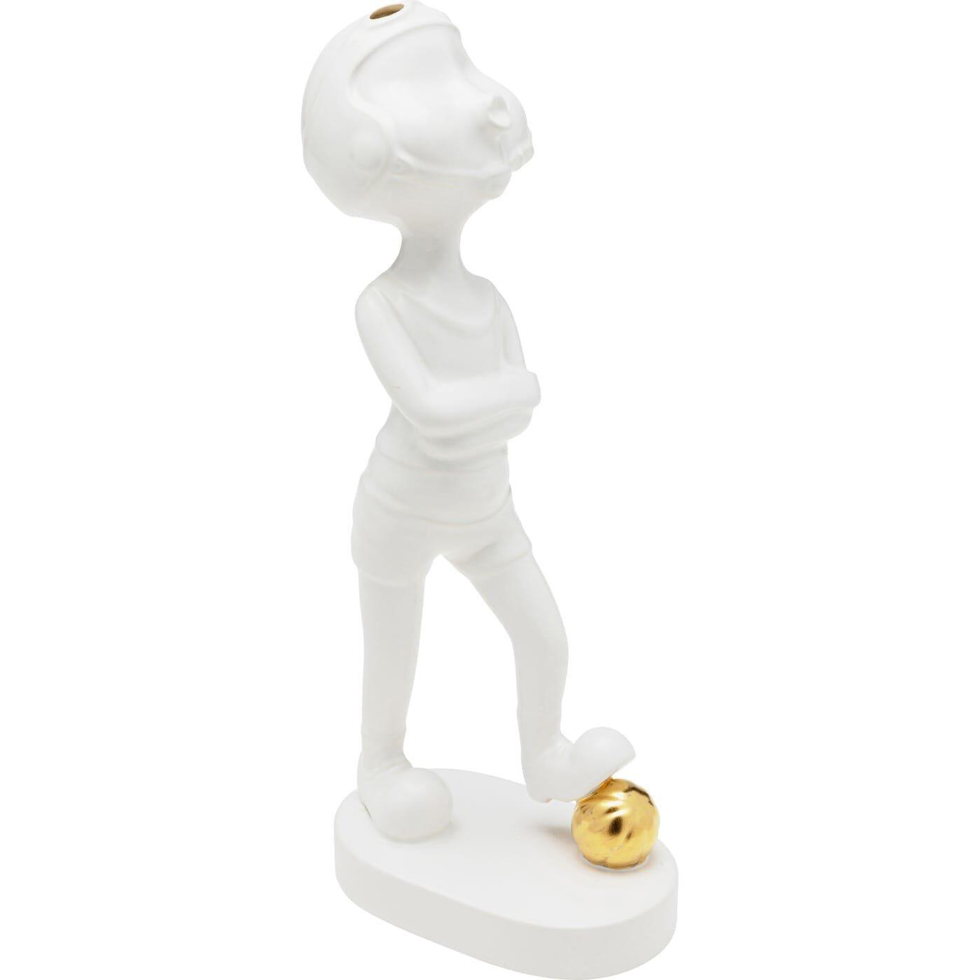 KARE Design Figurine déco Ball Girl blanc 29  