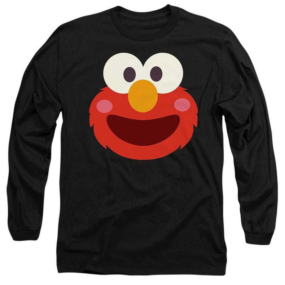 T-ShirtManches Longues Motif Elmo Motiftyle Visage Mignon