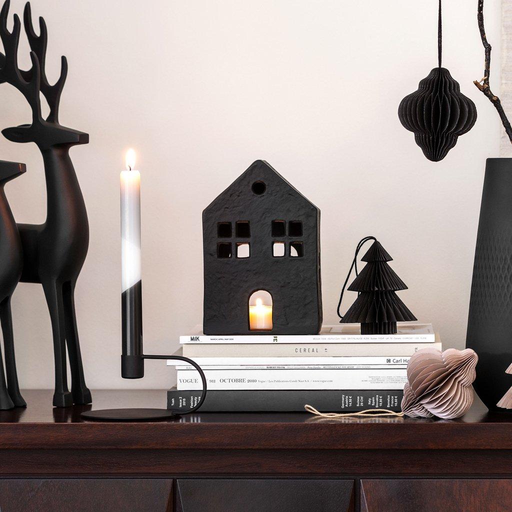 Villeroy & Boch Portacandela casa Black XMAS  