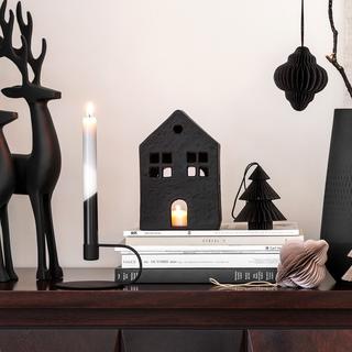 Villeroy & Boch Windlicht Haus Black XMAS  