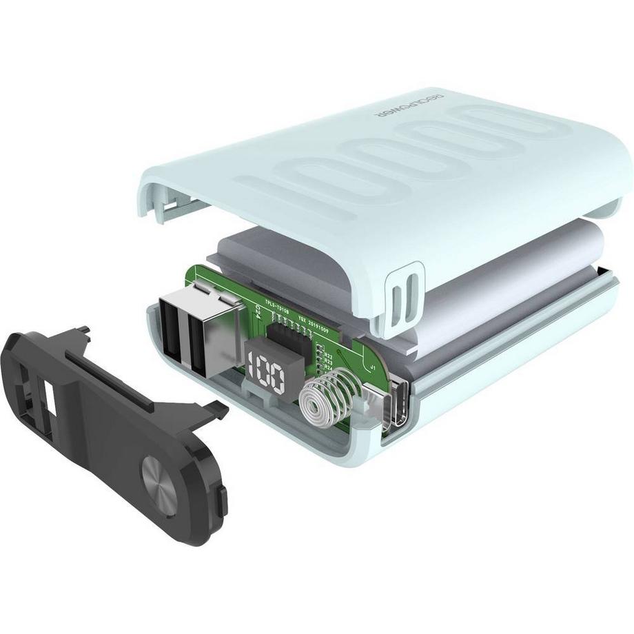 RealPower  PB-10000PD+ Power bank 10000 mAh Litio Verde 