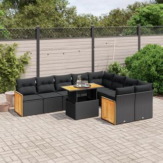 VidaXL Ensemble de canapés de jardin rotin synthétique  