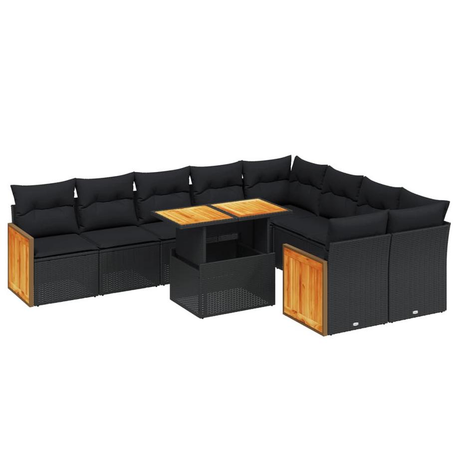 Ensemble de canapés de jardin rotin synthétique