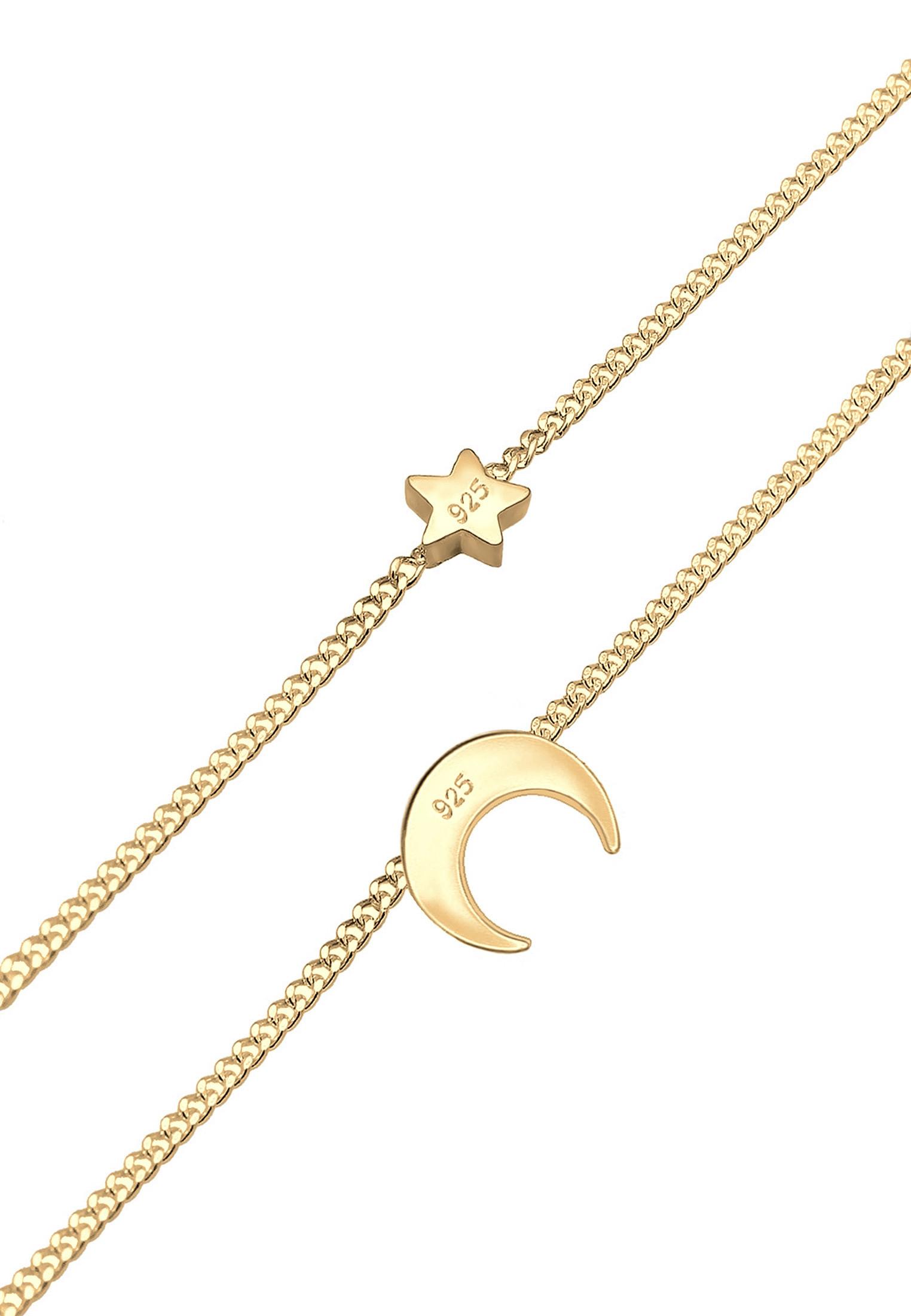 Elli  Collier Choker Étoile Demi-Lune 