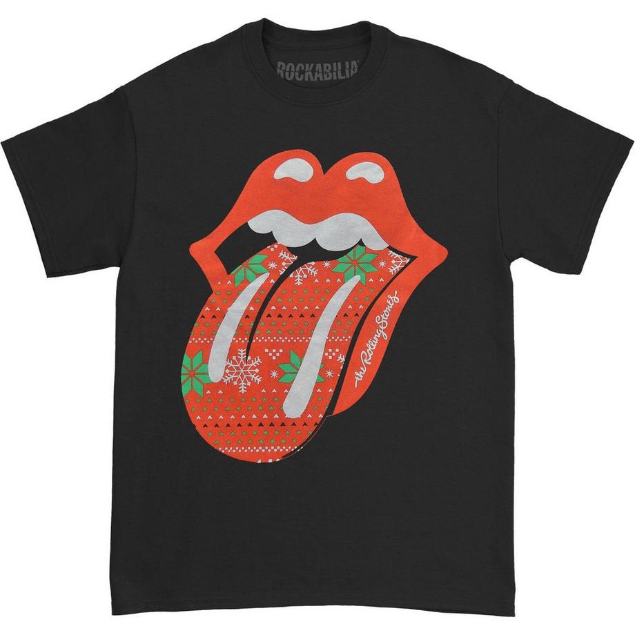 The Rolling Stones T-Shirt Logo Langue Noël  