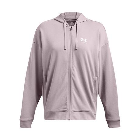 UNDER ARMOUR  felpa con cappuccio oversize completamente zipata rival terry 