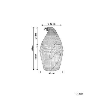 Beliani Korb en Fibre de jacinthe d'eau Boho HADZABE  