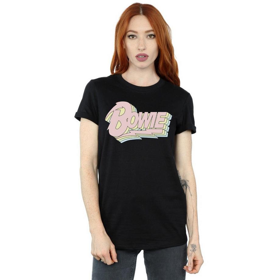 David Bowie Logo Print T-Shirt  