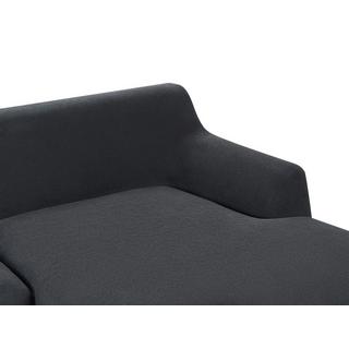 Beliani Linksseitiges Ecksofa aus Stoff Skandinavisch SOSJO  