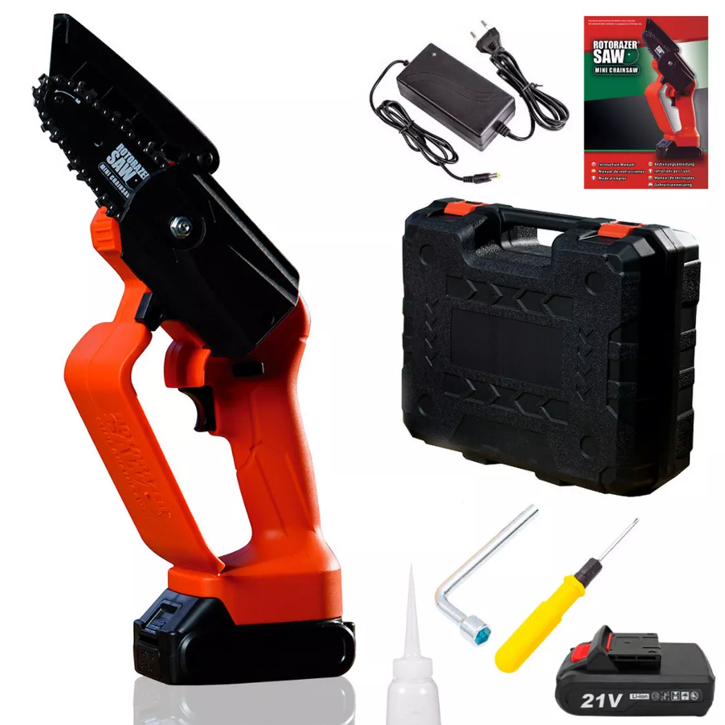BEST DIRECT - ROTORAZER-Mini Chainsaw NEW-Kompakte Elektro-Kettensäge, One Size