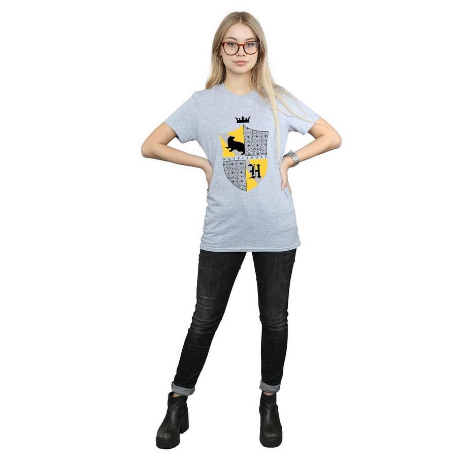 Harry Potter Hufflepuff Wappen Kurzarm T-Shirt  