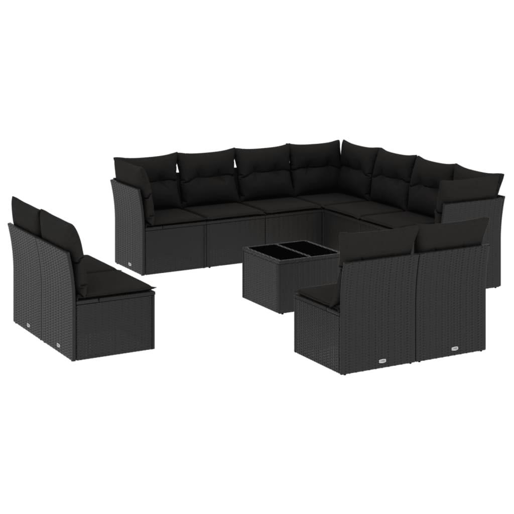 VidaXL set divano da giardino Polirattan  