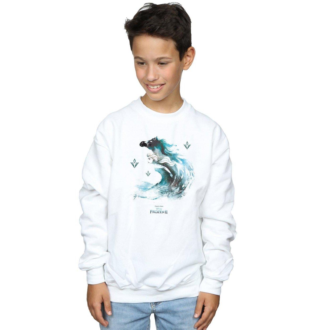 Disney  Frozen 2 Elsa With Nokk The Water Spirit Sweatshirt 