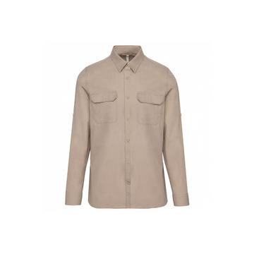 camicia a maniche lunghe safari