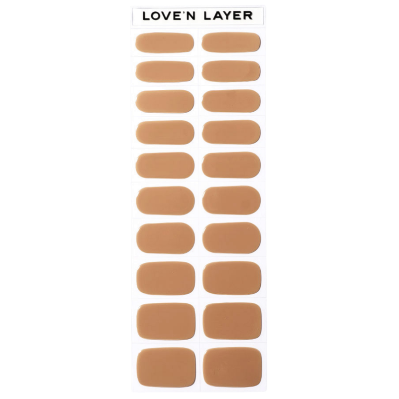 Lovenlayer  Nagelfolie Solid Cream Brown 